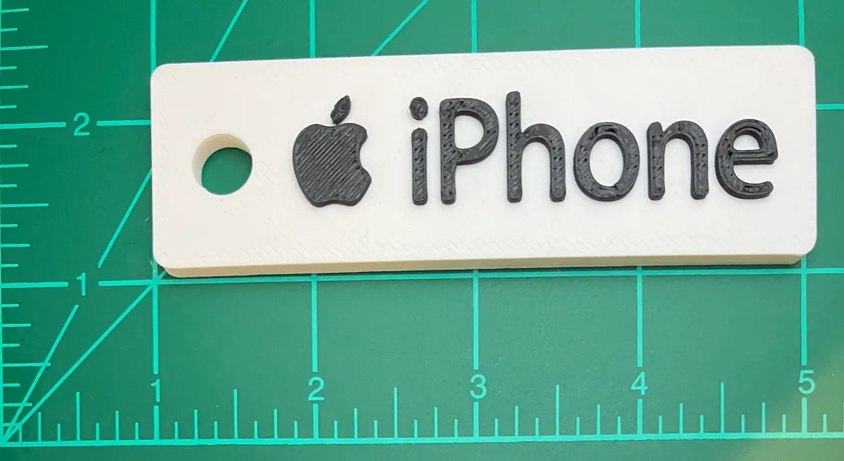 iPhone Shaped Keychain, photo 4 of 4 - iPhone Shaped Keychain Art