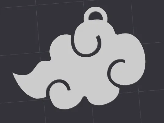 Akatsuki Cloud Keychain