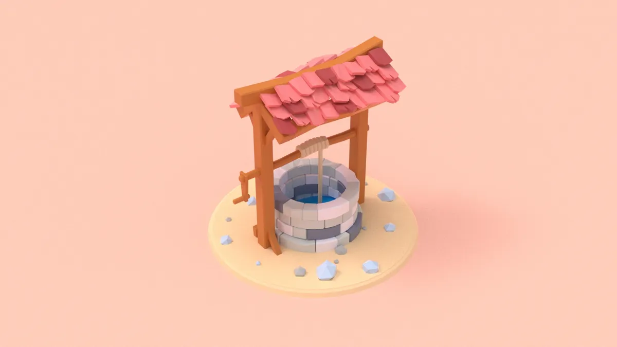 Watertight Miniature Well, photo 2 of 4 - Watertight Miniature Well Figurines & Collectibles