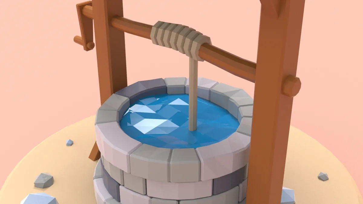 Watertight Miniature Well, photo 4 of 4 - Watertight Miniature Well Figurines & Collectibles