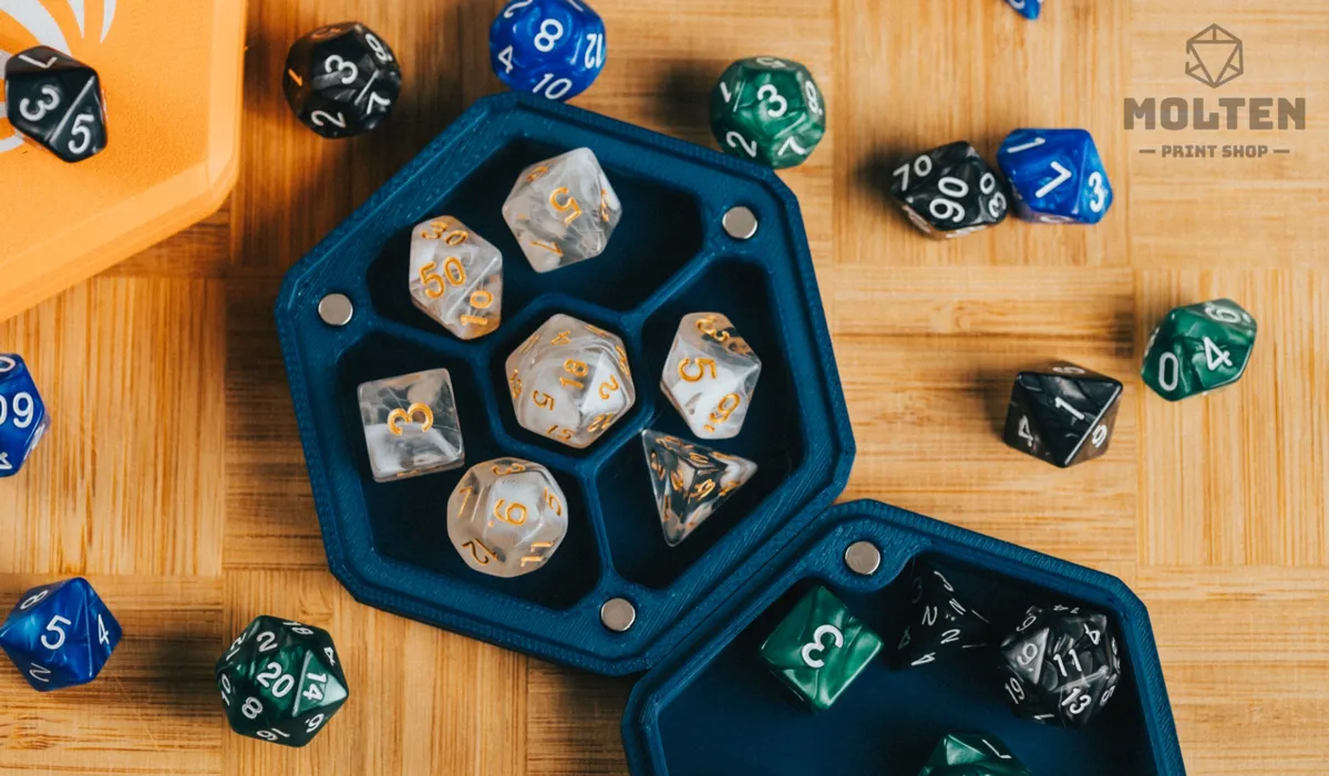 HexGuard Dice Storage Box | TTRPG D&D, photo 2 of 4 - HexGuard Dice Storage Box | TTRPG D&D Toys & Games