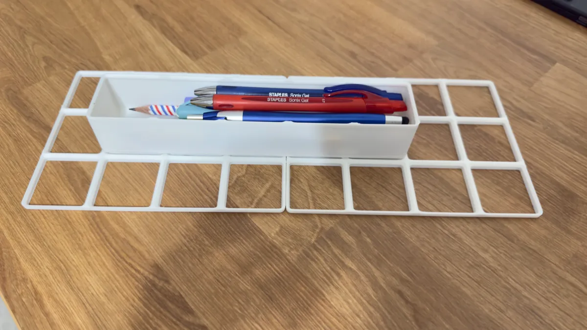 Gridfinity 1x5x5 Pens And Pencils Holder, photo 4 of 4 - Gridfinity 1x5x5 Pens And Pencils Holder Tools