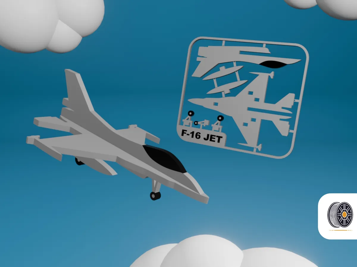 Simple F16 Fighter-Jet Kit Card Ready - Aircraft Kit Cards, in stock