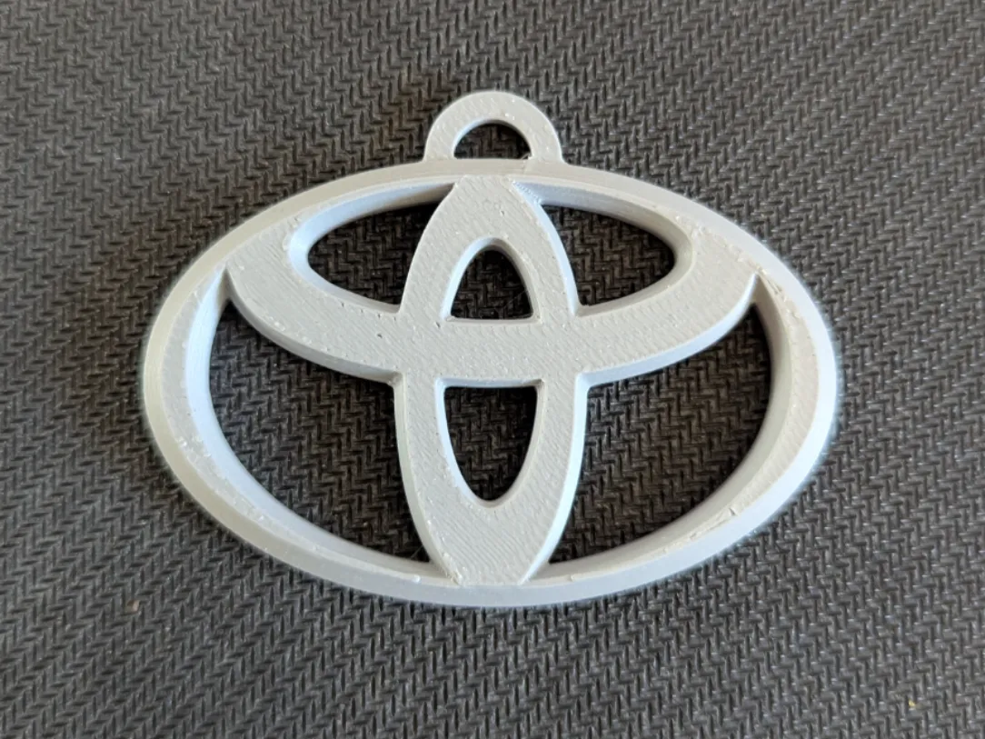 Toyota logo keychain