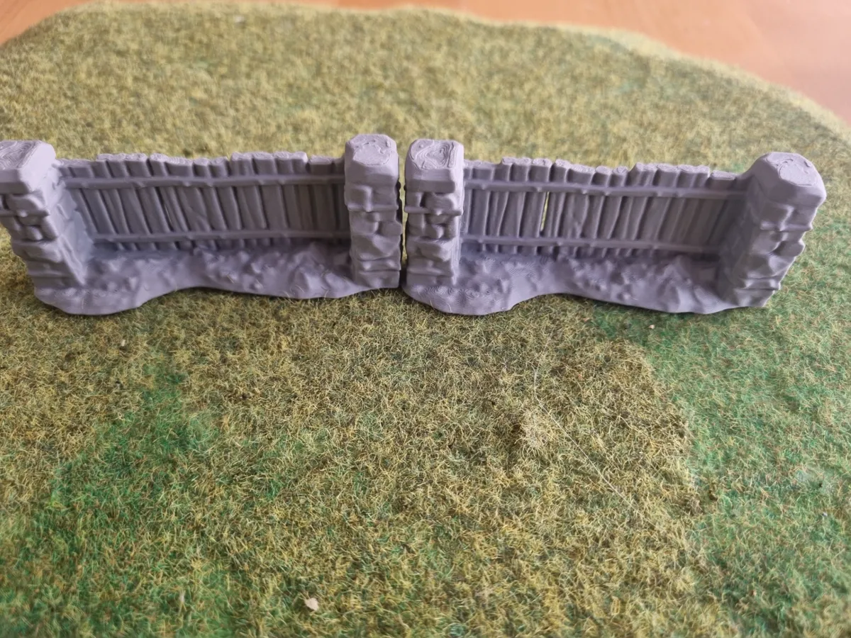 Covered Wooden Fence Terrain Wargame tabletop, photo 3 of 4 - Covered Wooden Fence Terrain Wargame tabletop Board Games & Tabletop
