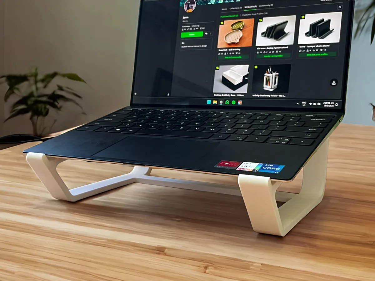 Sleek Laptop Riser, photo 3 of 4 - Sleek Laptop Riser Mobile & Device Accessories