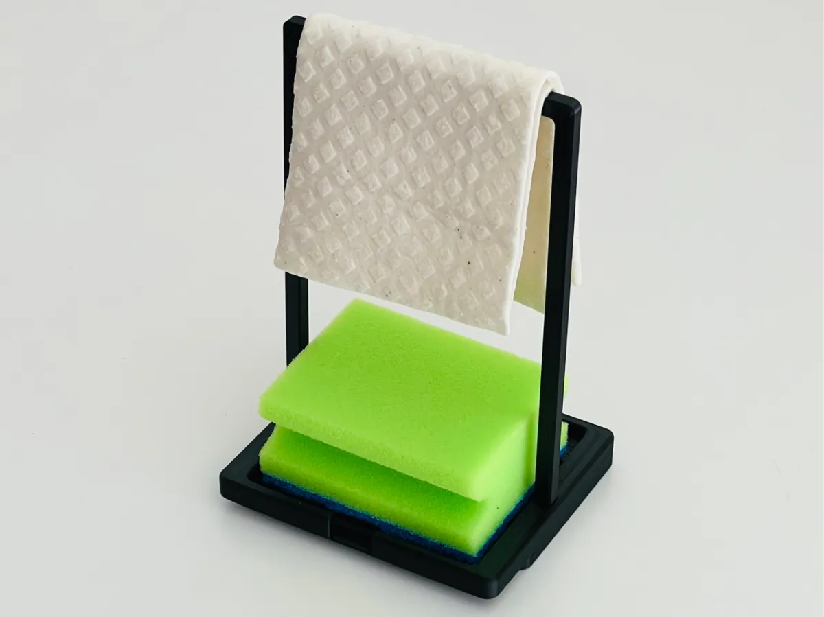 Kitchen sponge & rag holder