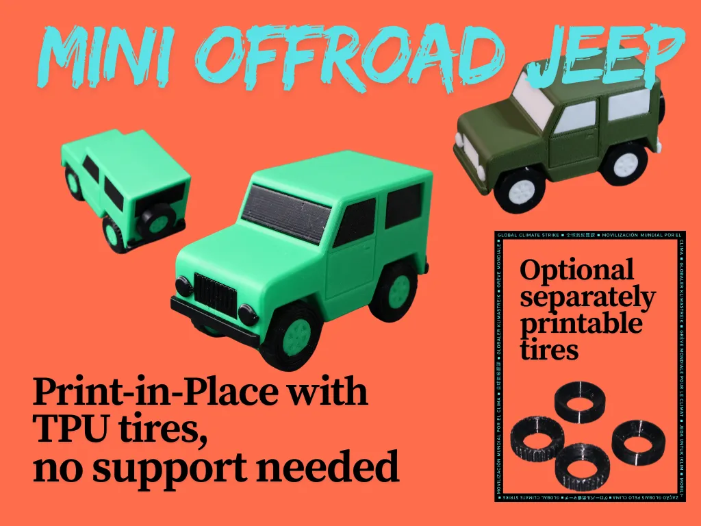 Mini Offroad Jeep, mit TPU-Reifen