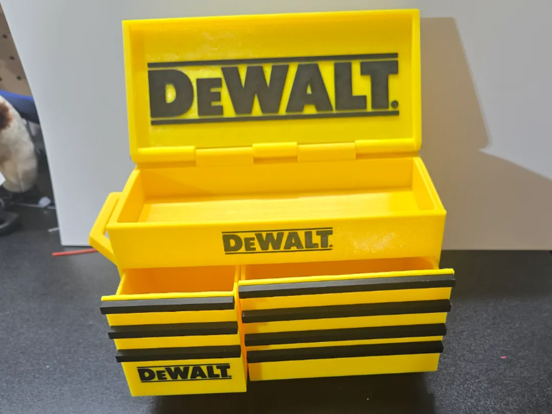 Desktop Mini Toolbox, Dewalt Style