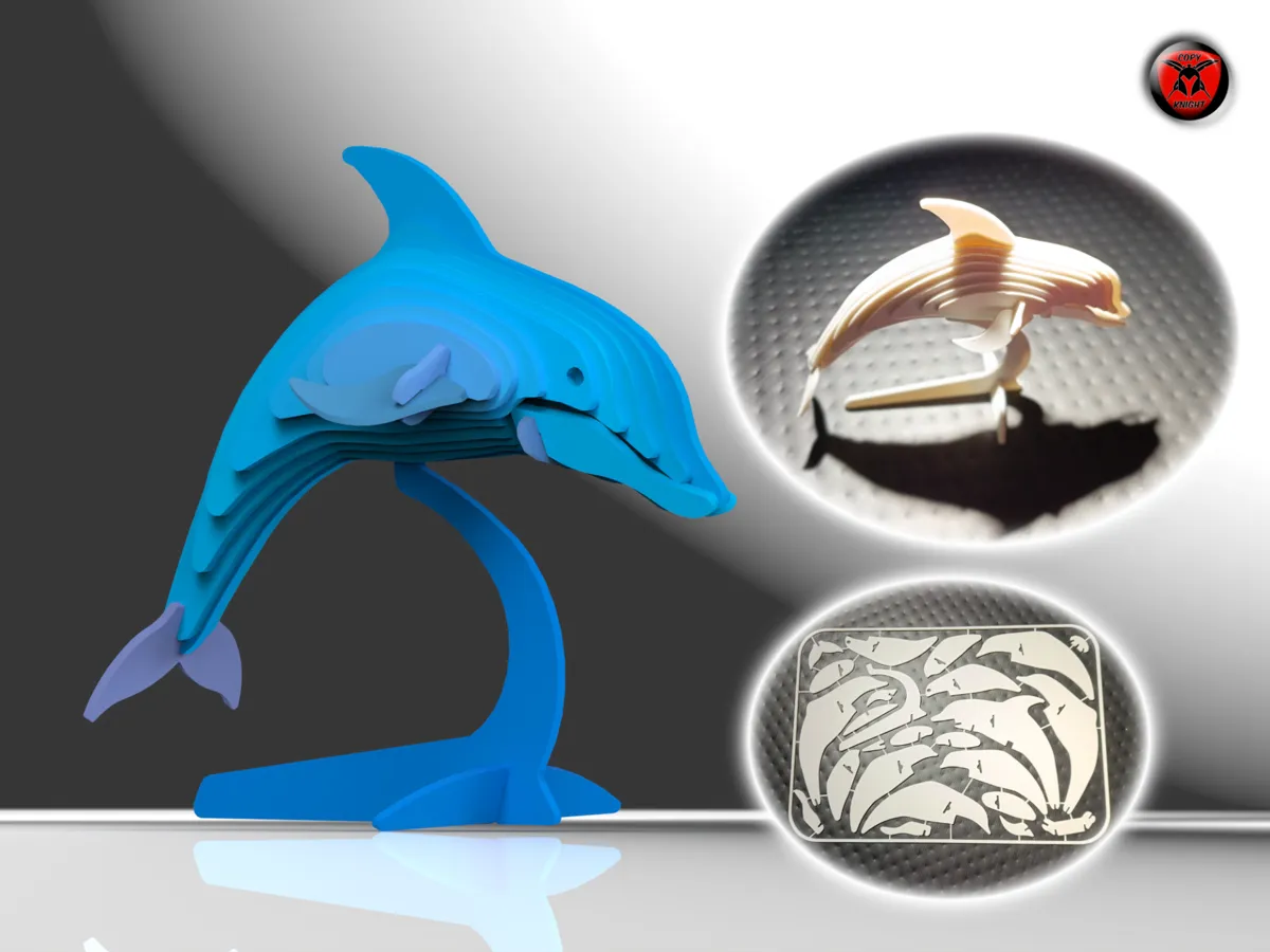 Kit Card Dolphin Jigsaw Puzzle
