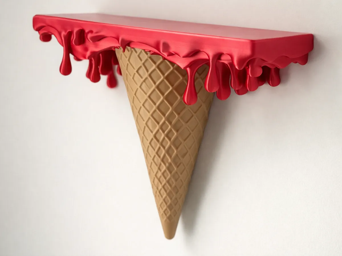 Ice Cream Cone Drip Shelf