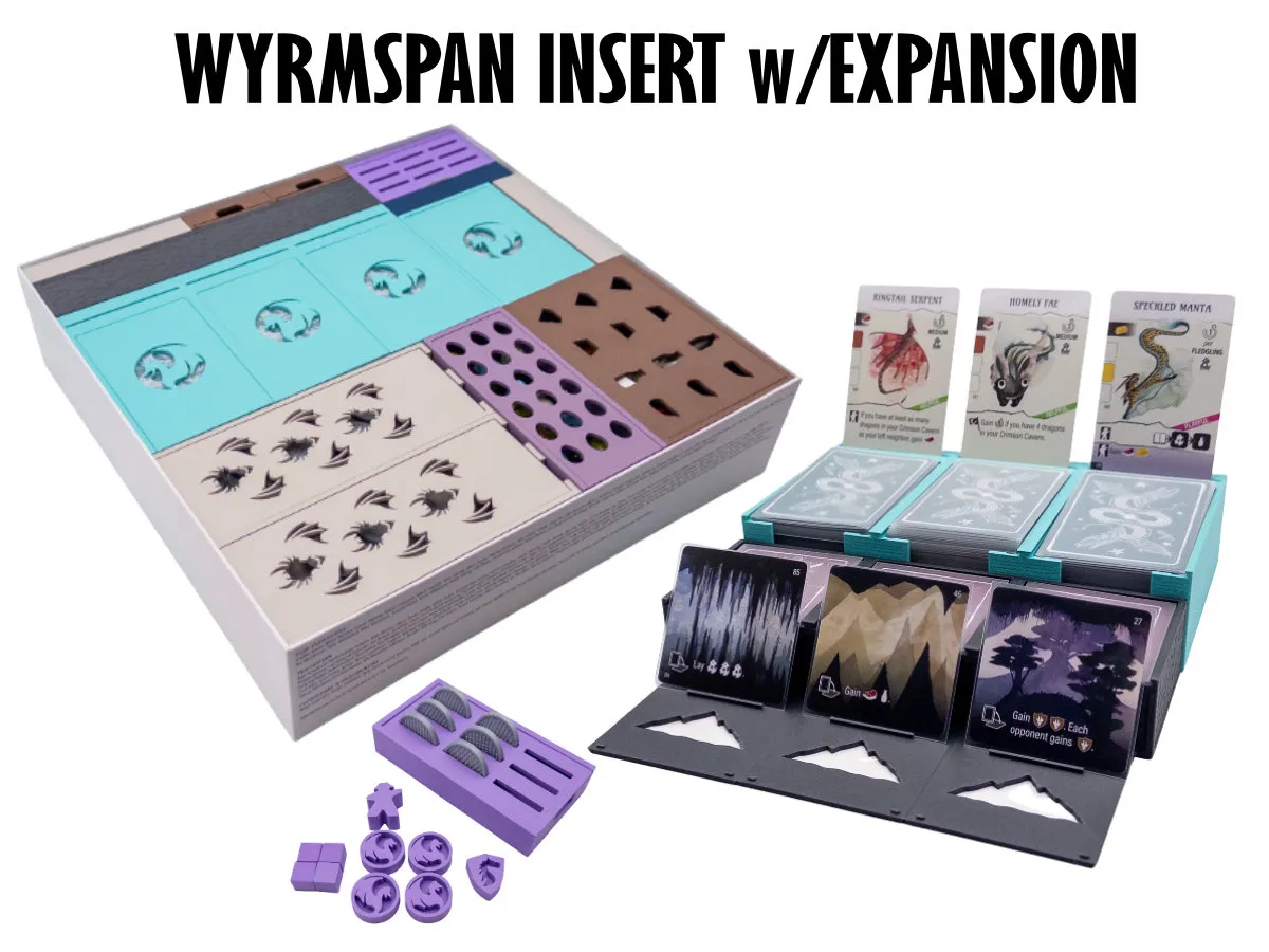 Wyrmspan Insert with Expansions & Upgrades