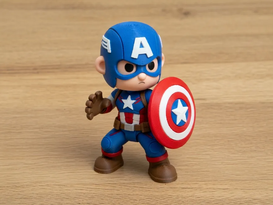 Captain America Mini Figure (Shield Forward Pose)