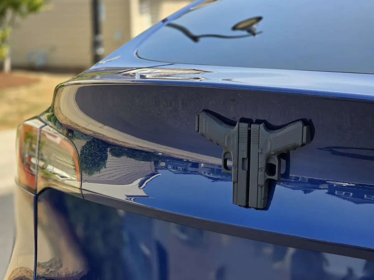 Tesla Model Y Glocks "T" Badge Cover, photo 3 of 4 - Tesla Model Y Glocks "T" Badge Cover Car & Vehicle