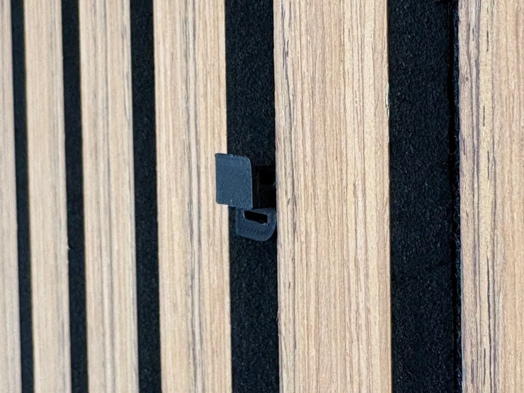 Acoustic wall - panel picture hook