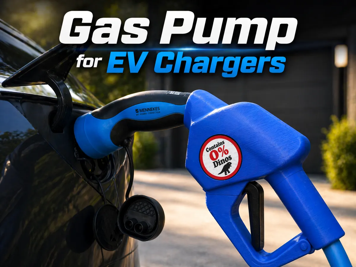 Fake Gas Pump Handle for EV Chargers