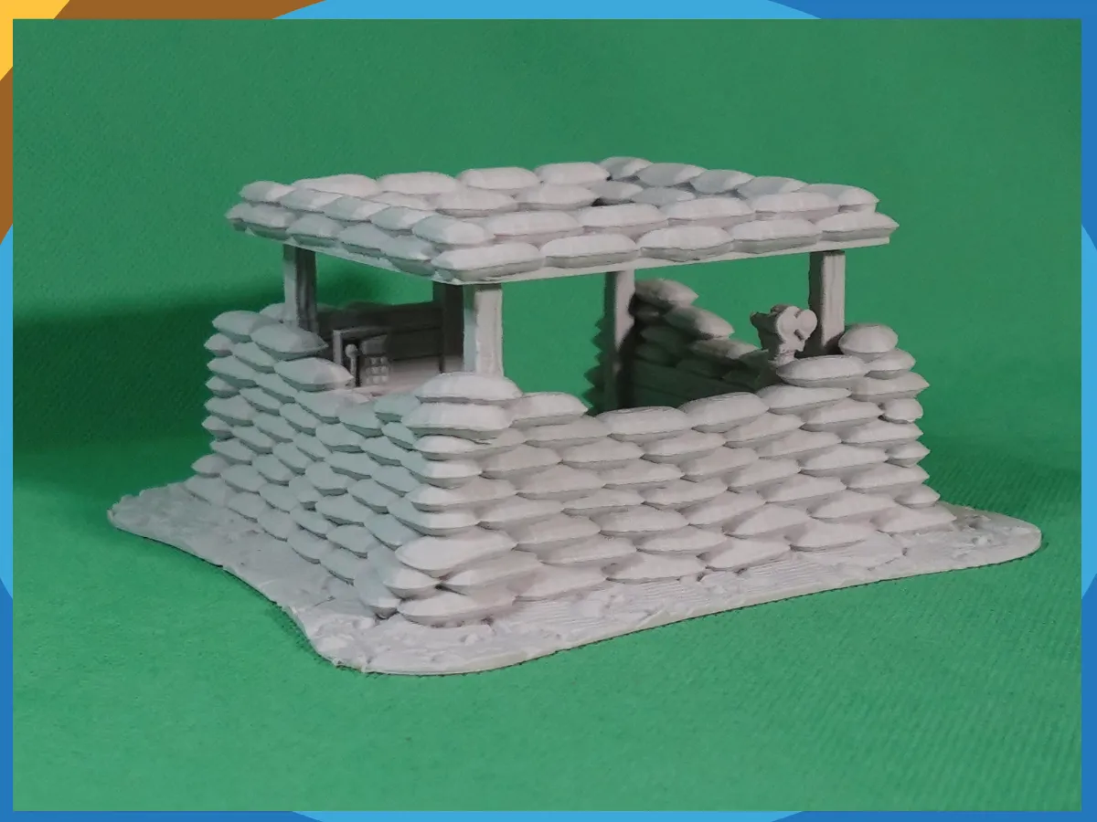 Sandbag Fortifications Set E, Sandbag Bunker