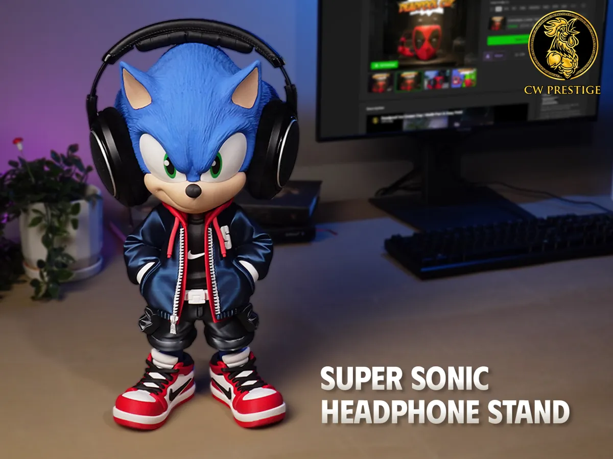 HEADPHONE HOLDER - Sonic Urban Vibes Collection - Character Headphone Stands, in stock