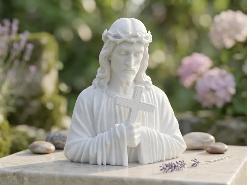 Jesus Christ Bust (Sacred Art Sculpture)