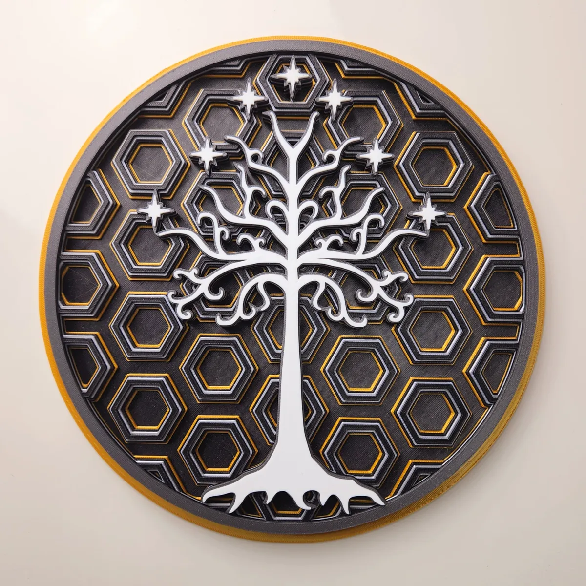 LOTR White Tree of Gondor Dimensional Mosaic
