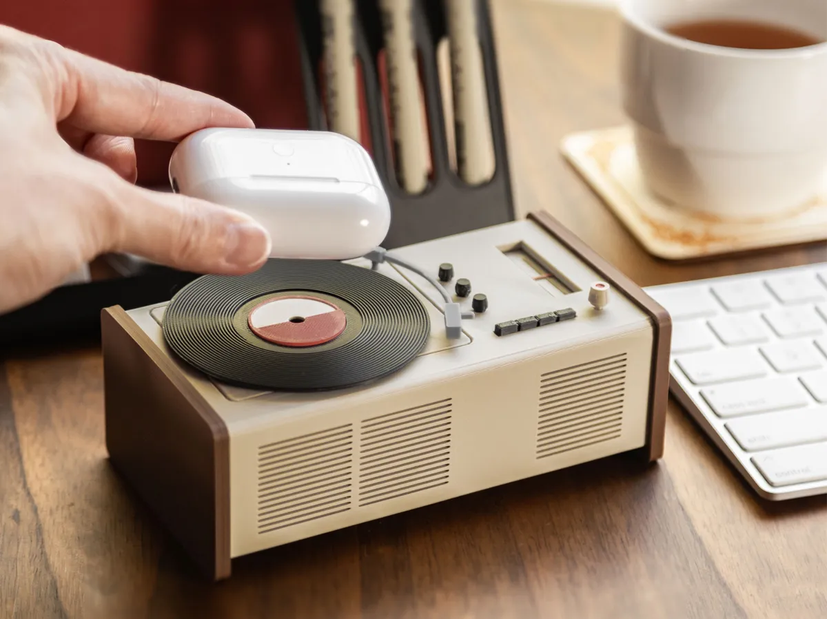 Headphone Charger - Classic Turntable - Dual & Combo Headphone Stands, in stock