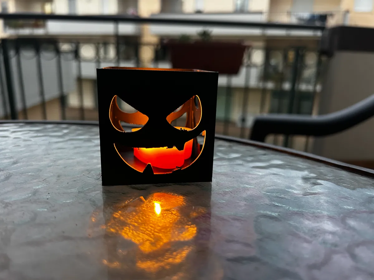 Halloween candle holder, photo 4 of 4 - Halloween candle holder Household