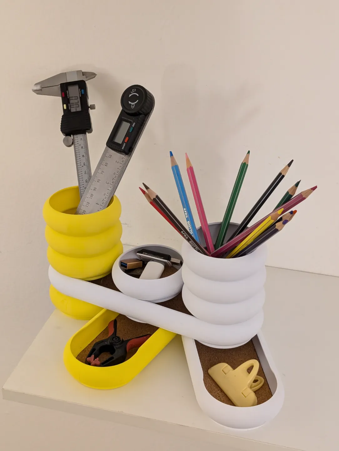 Rounded Desk Organizer V2, photo 2 of 4 - Rounded Desk Organizer V2 Desk & Office