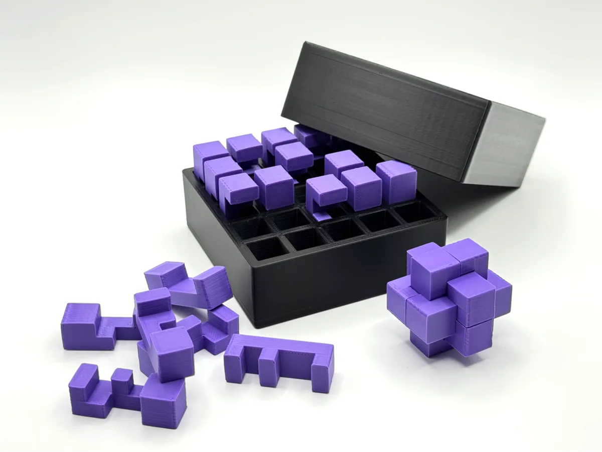 25-Piece Burr Puzzle Set with Box - Puzzles, in stock in India