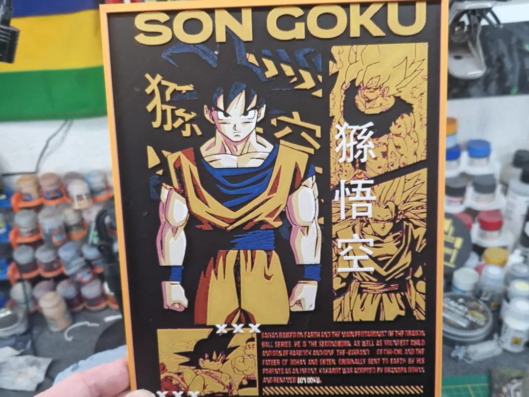 Dragon Ball Z Hueforge - Goku - Photo Art & Lithophanes, in stock in India