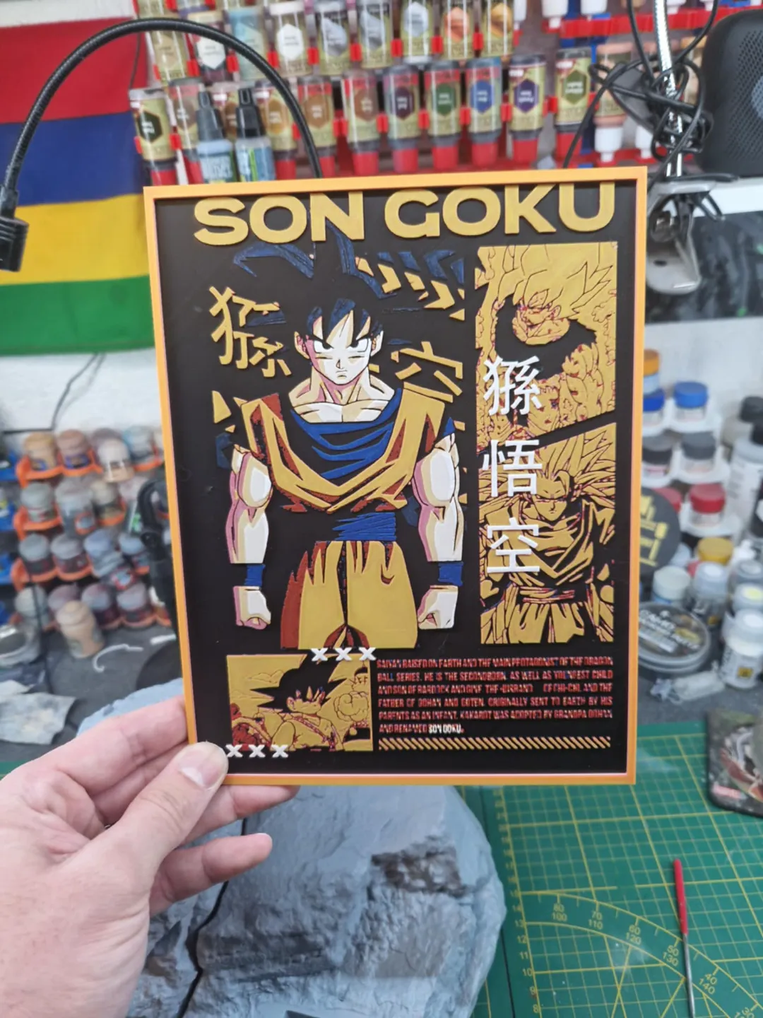 Dragon Ball Z Hueforge - Goku, photo 3 of 4 - Dragon Ball Z Hueforge - Goku Generative Art