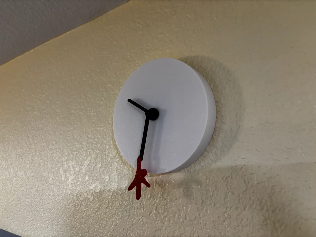 Hanging Man Modern Wall Clock | Minimalist, photo 4 of 4 - Hanging Man Modern Wall Clock | Minimalist Home Decor Items