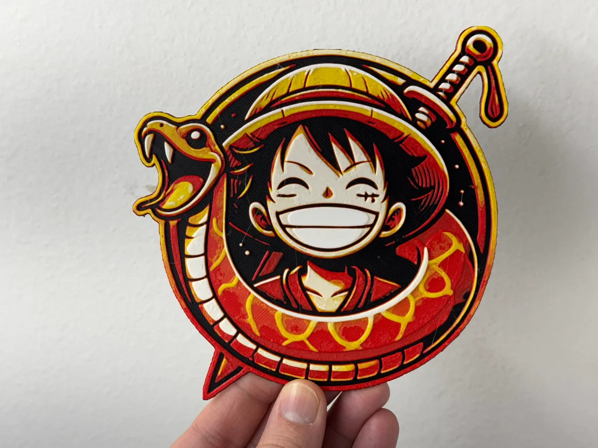 Monkey D Luffy - Year of the Woodsnake Decoration - Photo Art & Lithophanes, in stock in India