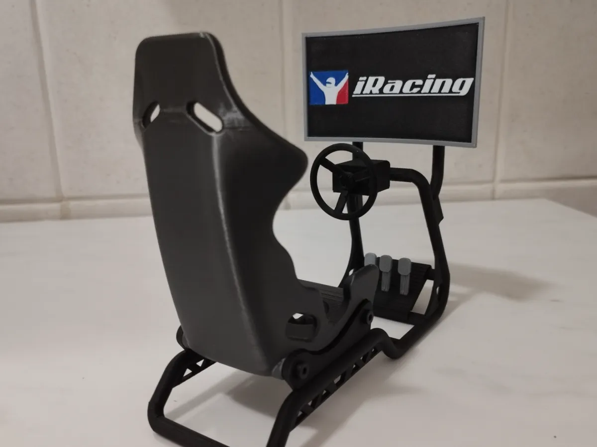 Sim Racing Cockpit Desk Model