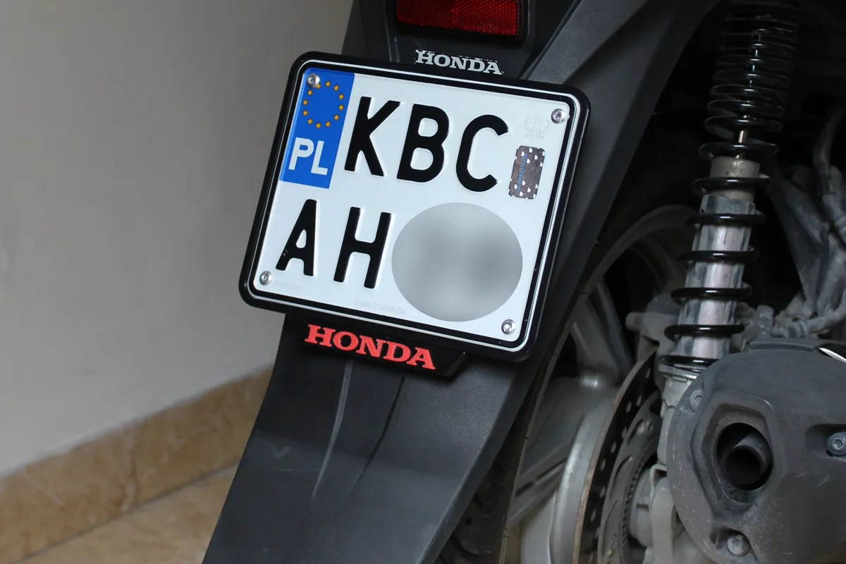 Motorcycle License Plate Holder for Polish Plates, photo 2 of 4 - Motorcycle License Plate Holder for Polish Plates Car & Vehicle
