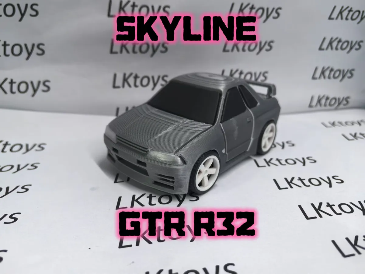 Nissan Skyline GT-R R32 Chibi Snap Kit Toy Car
