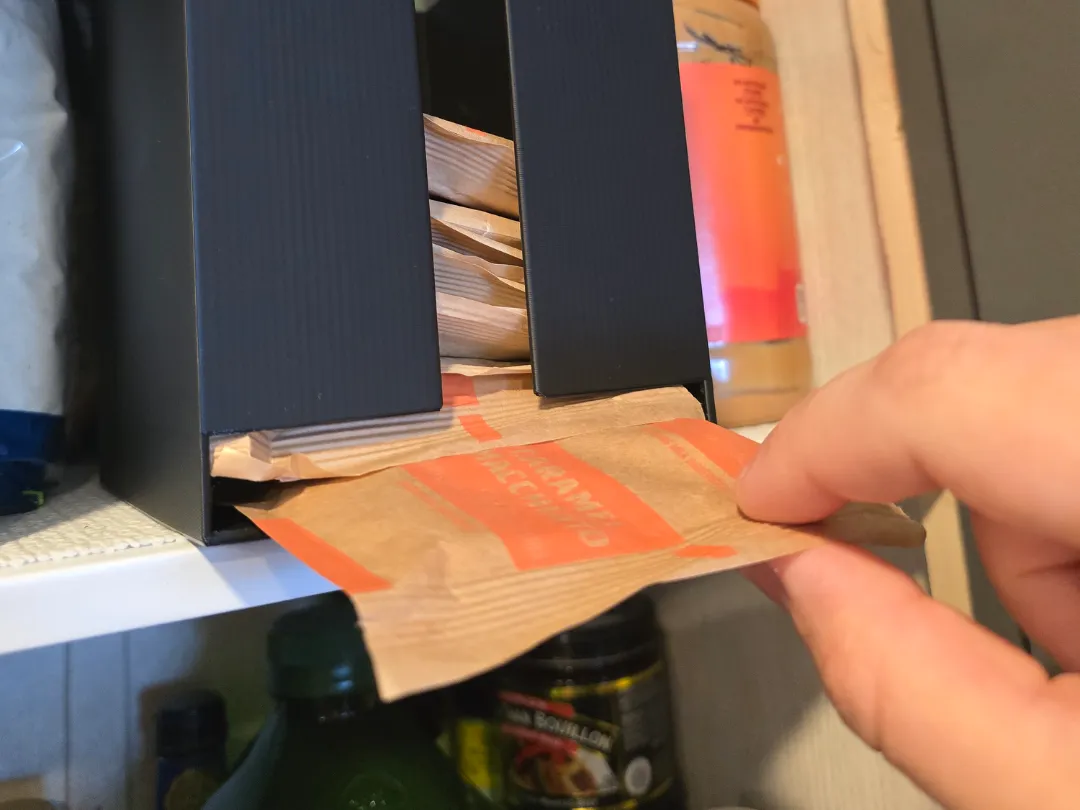 Ultimate Oatmeal Packet Dispenser BottomTop Access