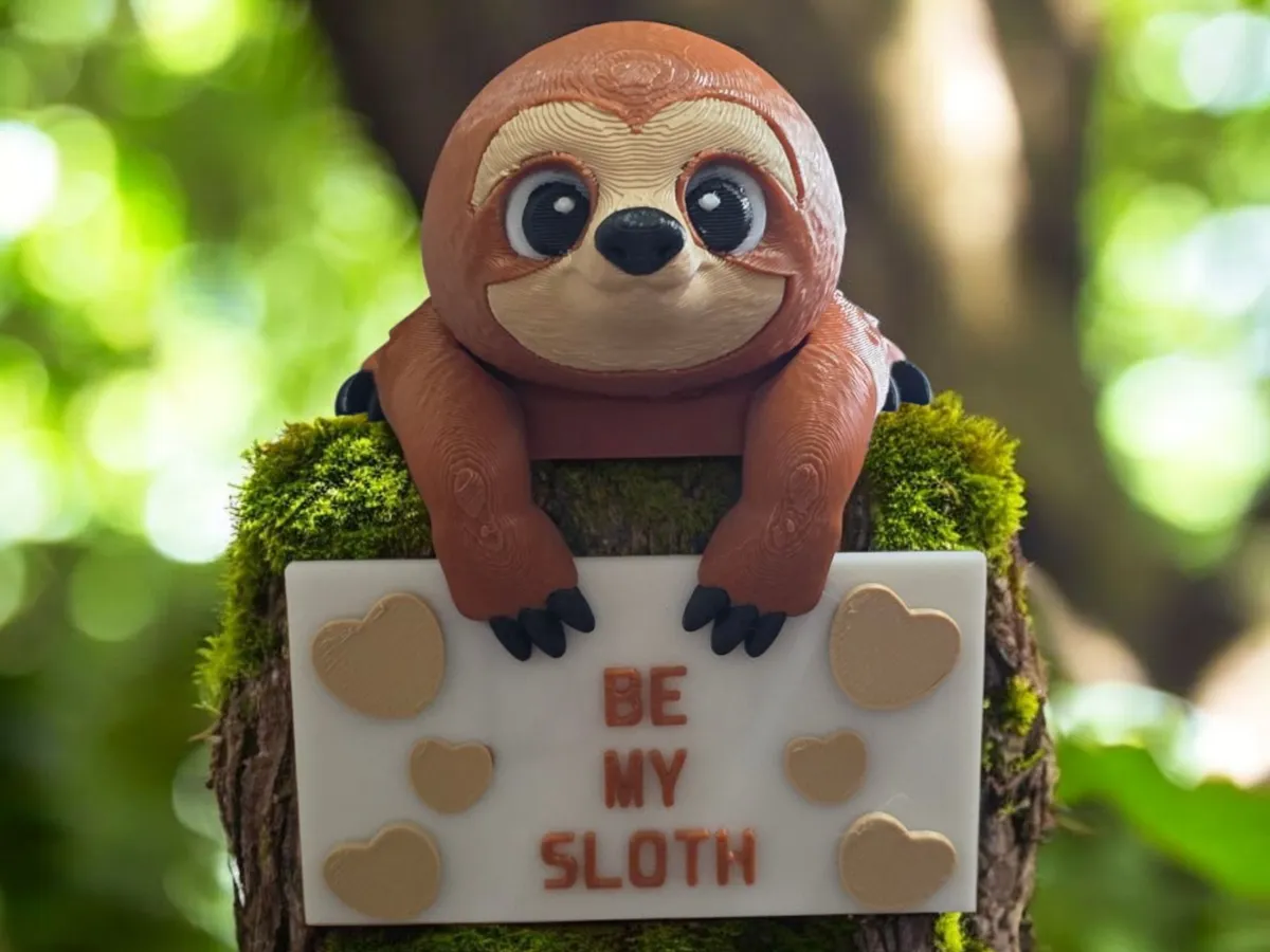 Shelf Sign Holder Sloth