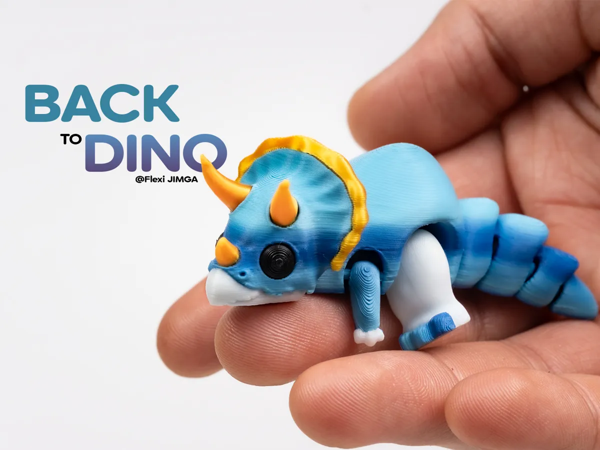 Flexi Triceratops Dinosaur Mini