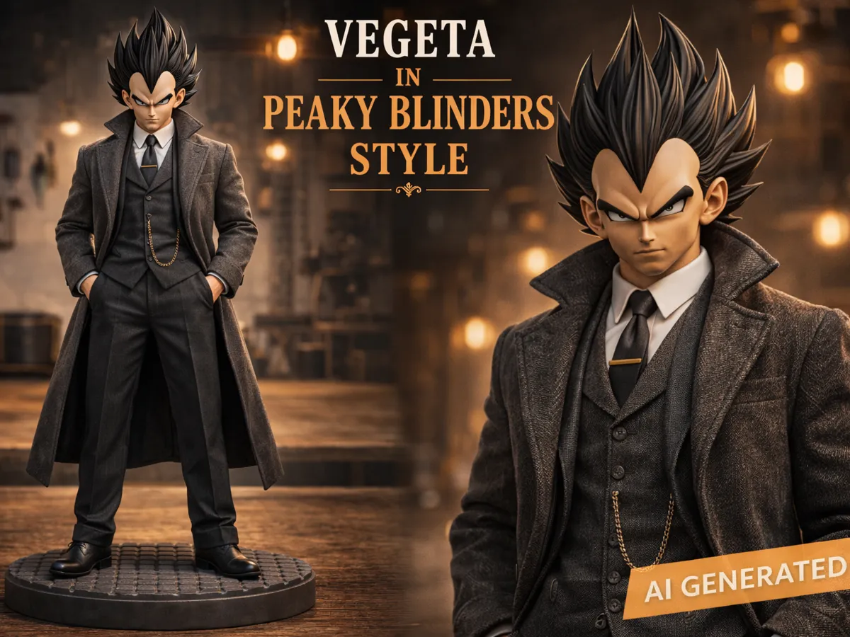Vegeta Peaky Blinders Style