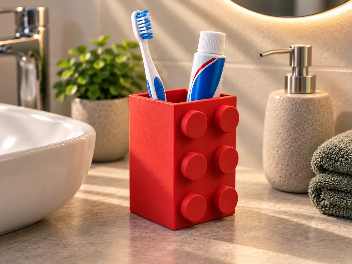 Brick Bathroom Organizer, Holder, photo 2 of 4 - Brick Bathroom Organizer, Holder Bath & Personal Care