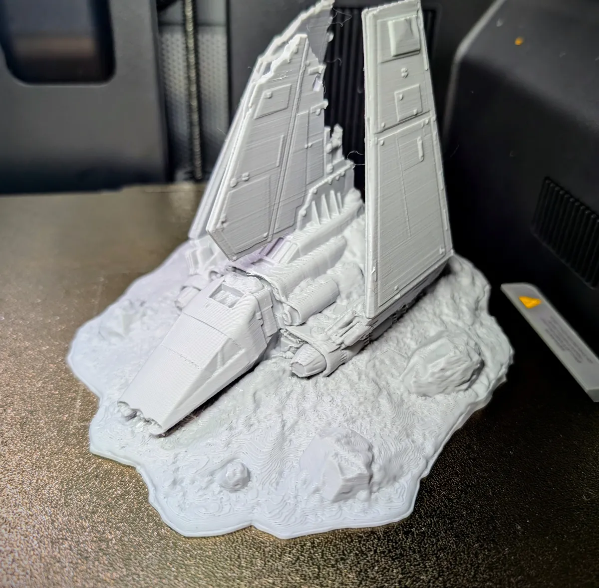 Crashed Shuttle on Hoth - Tabletop Terrain, photo 2 of 3 - Crashed Shuttle on Hoth - Tabletop Terrain Miniatures