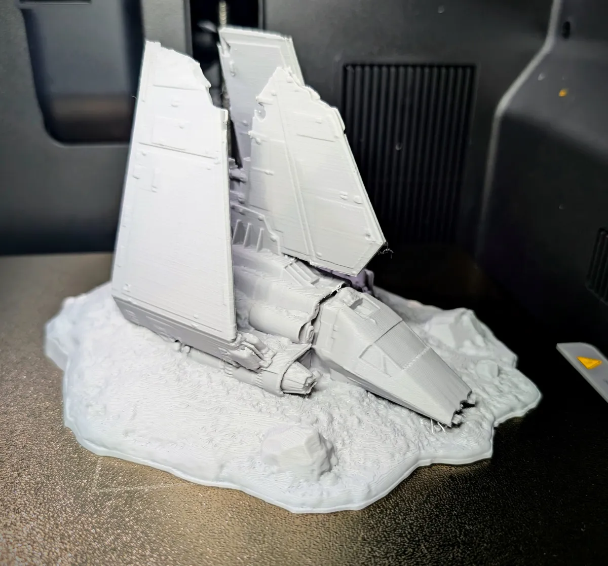 Crashed Shuttle on Hoth - Tabletop Terrain, photo 3 of 3 - Crashed Shuttle on Hoth - Tabletop Terrain Miniatures