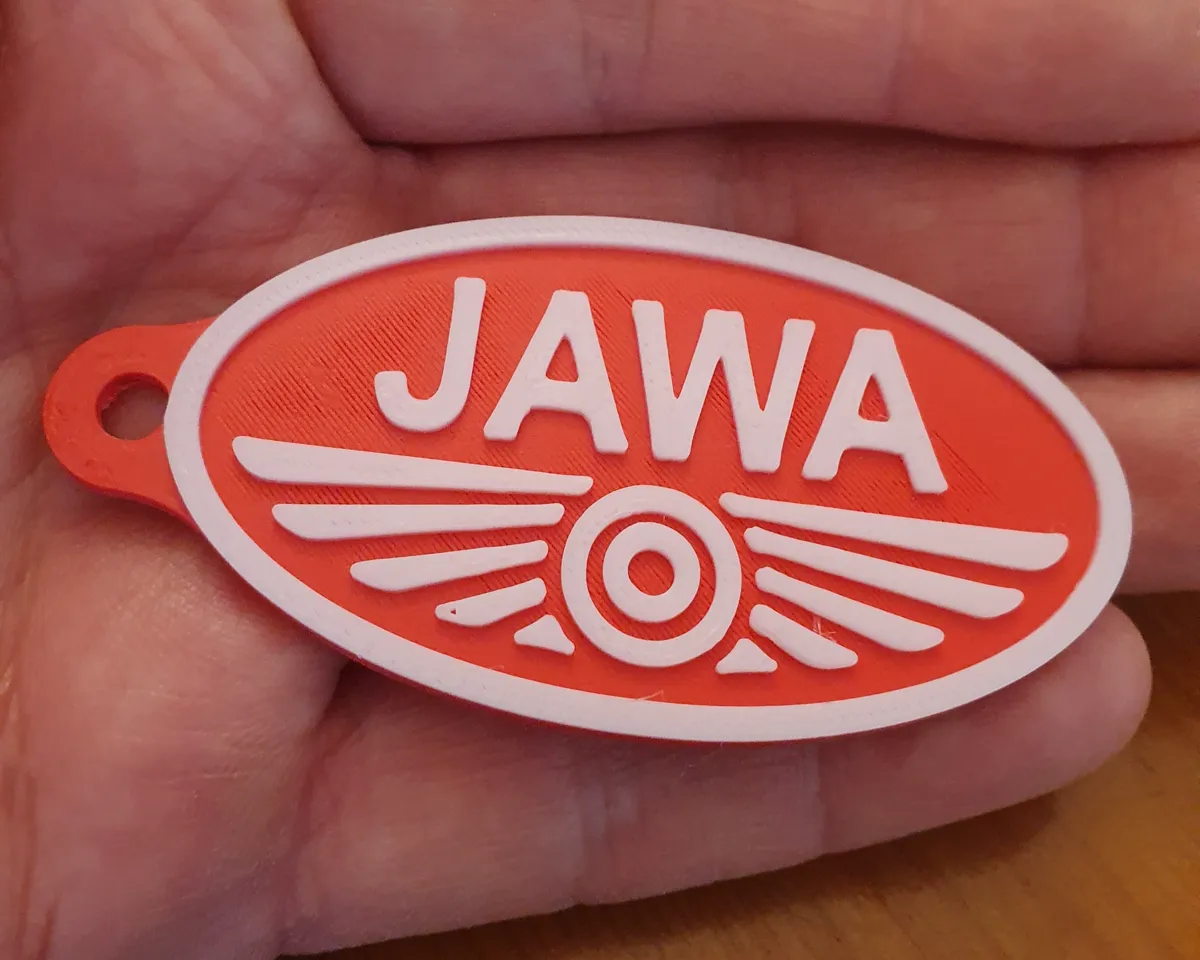 Jawa Motorcycle Keychain, photo 2 of 3 - Jawa Motorcycle Keychain Keychains