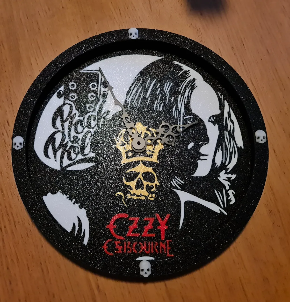 Ozzy Osbourne Clock, photo 2 of 4 - Ozzy Osbourne Clock Art