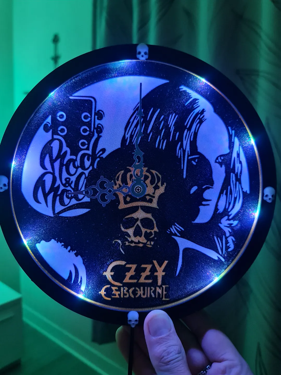 Ozzy Osbourne Clock, photo 3 of 4 - Ozzy Osbourne Clock Art