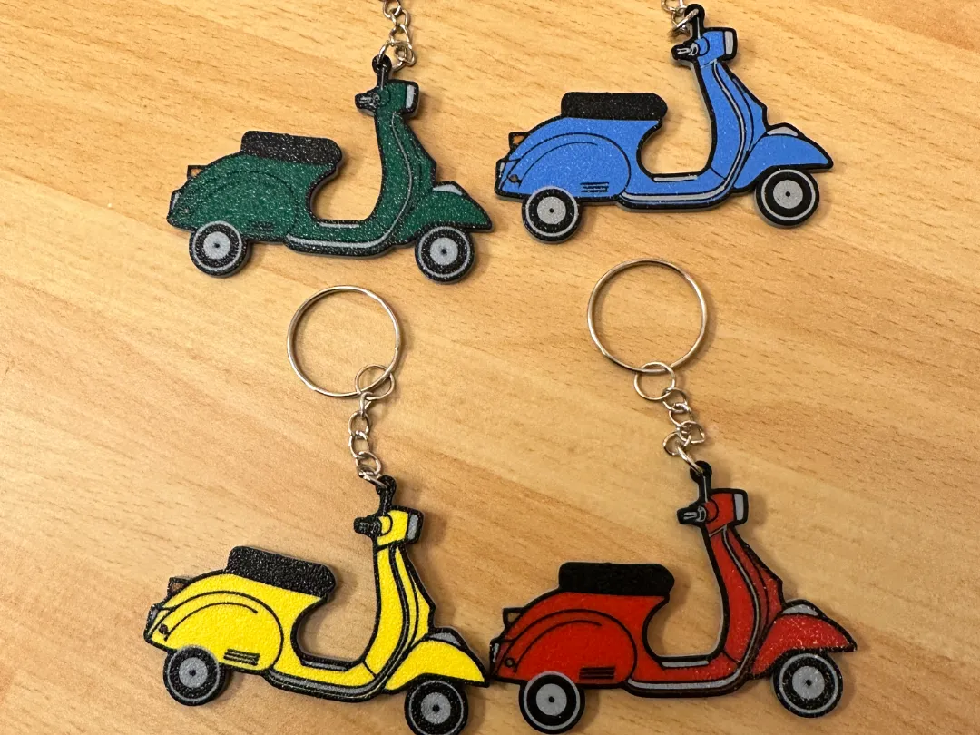 Vespa Scooter Keychain - Photo Keychains, in stock in India