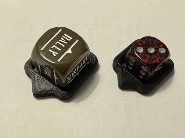 Wound or pin or other counter tray for dice. - Dice, in stock