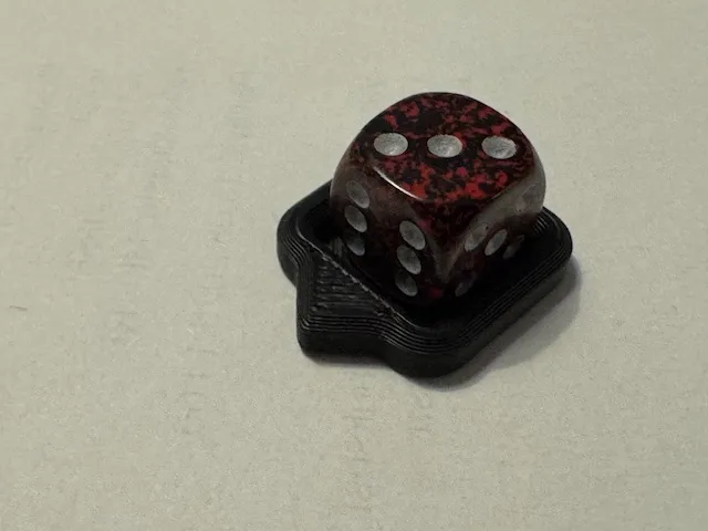 Wound or pin or other counter tray for dice., photo 3 of 4 - Wound or pin or other counter tray for dice. Board Games & Tabletop