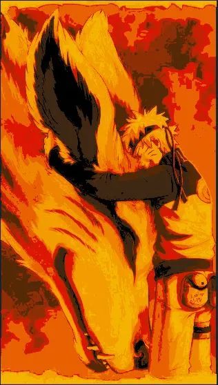 Naruto and Kurama (last words) - 2D Art, in stock in India