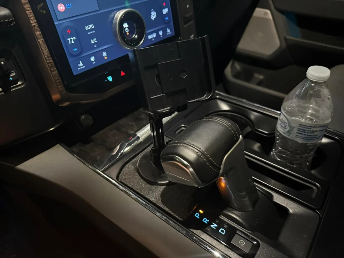Ford F150 Shifter Hole Phone Mount Adapter